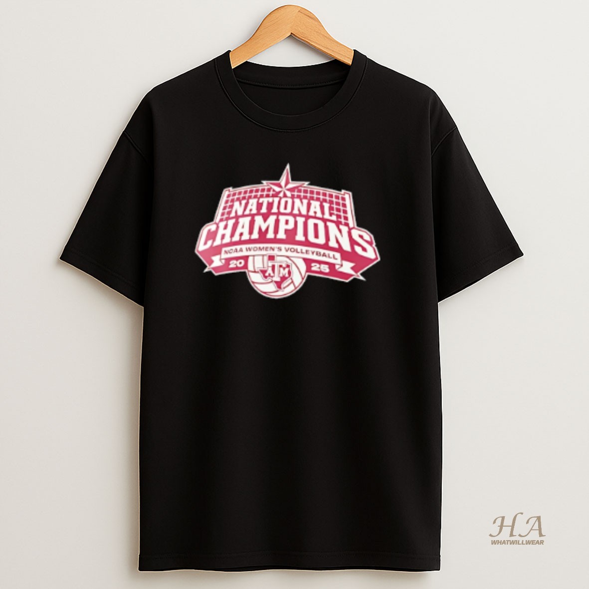 Official Texas Am Aggies 2025 Volleyball National Champions Vintage T Shirt