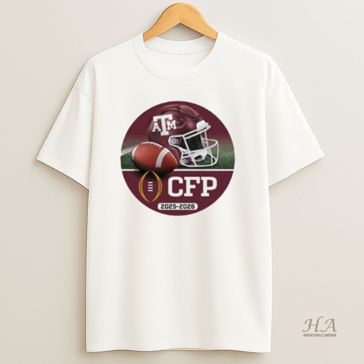 Official Texas Am Aggies Cfp College Football Playoff 2025 26 Helmet T Shirt
