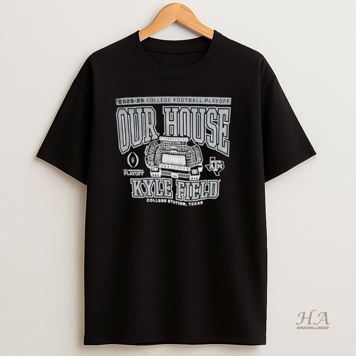 Official Texas Am Aggies Kyle Field Stadium 2025 2026 College Football Playoff Shirt