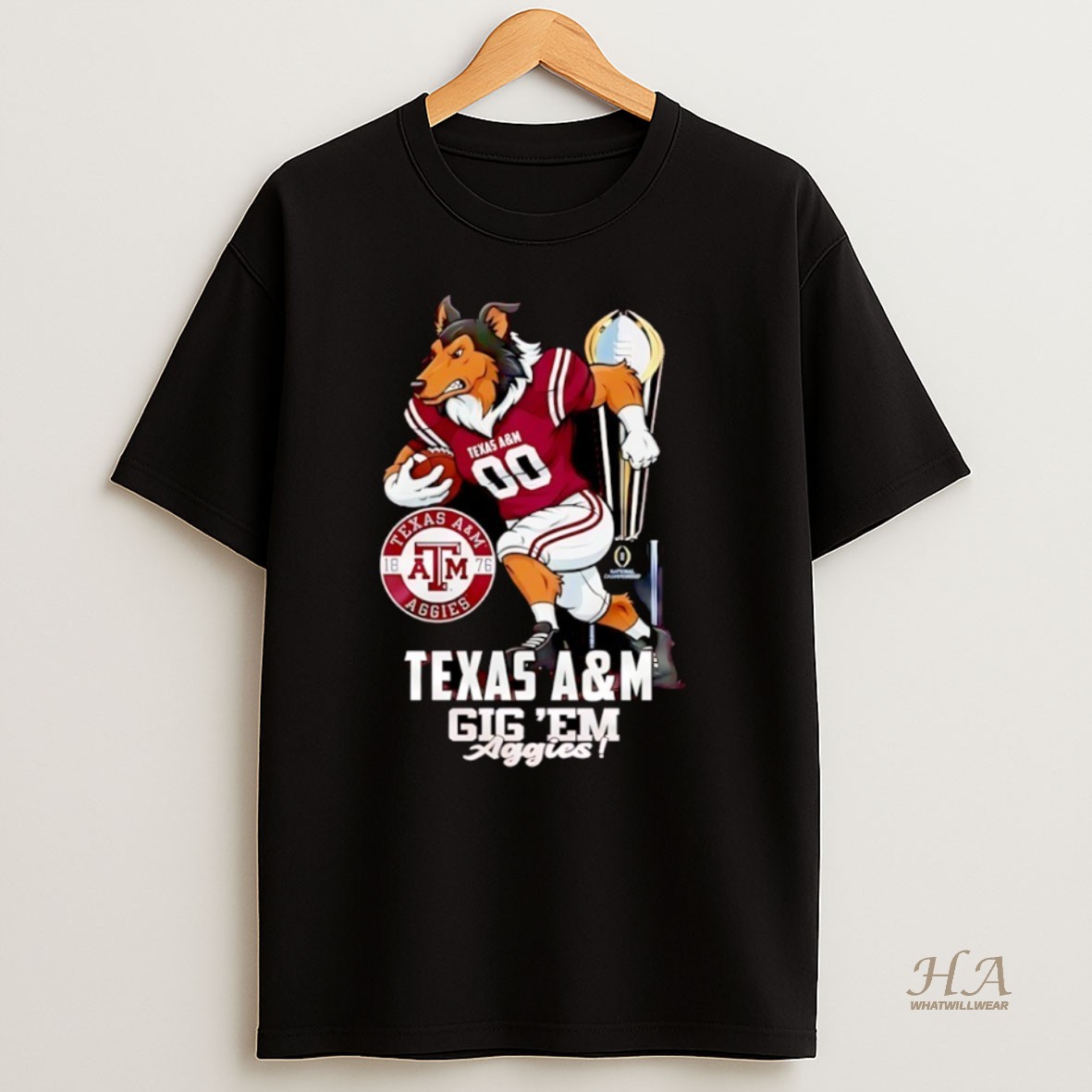 Official Texas Am Aggies Ncaa College Football Playoff 2025 26 Mascot T Shirt