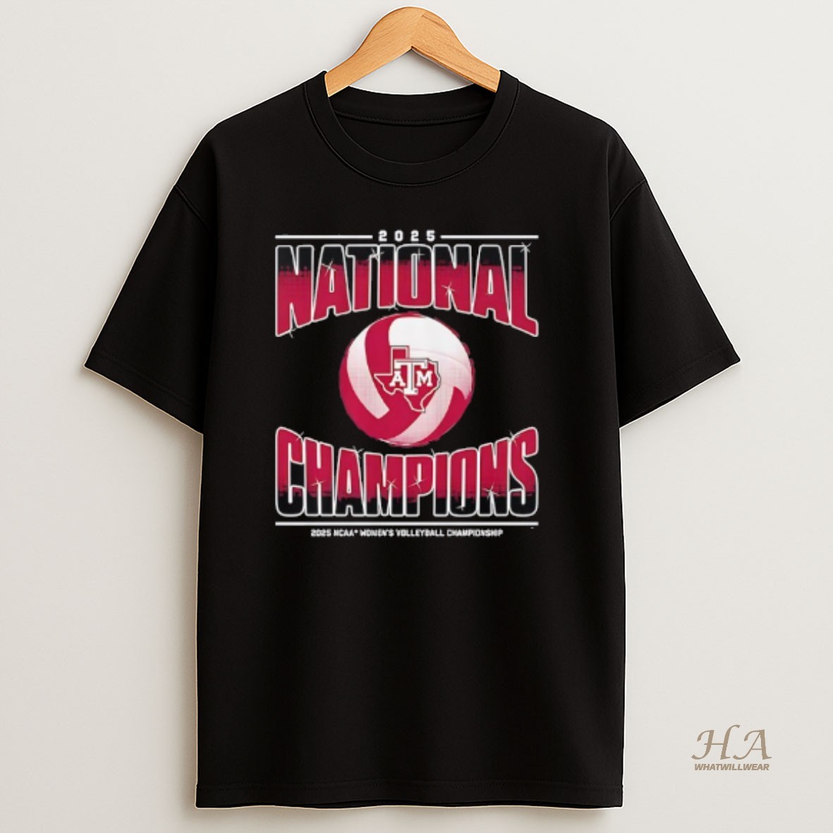 Official Texas Am Aggies National Champions 2025 Ncaa Womens Volleyball Championship T Shirt