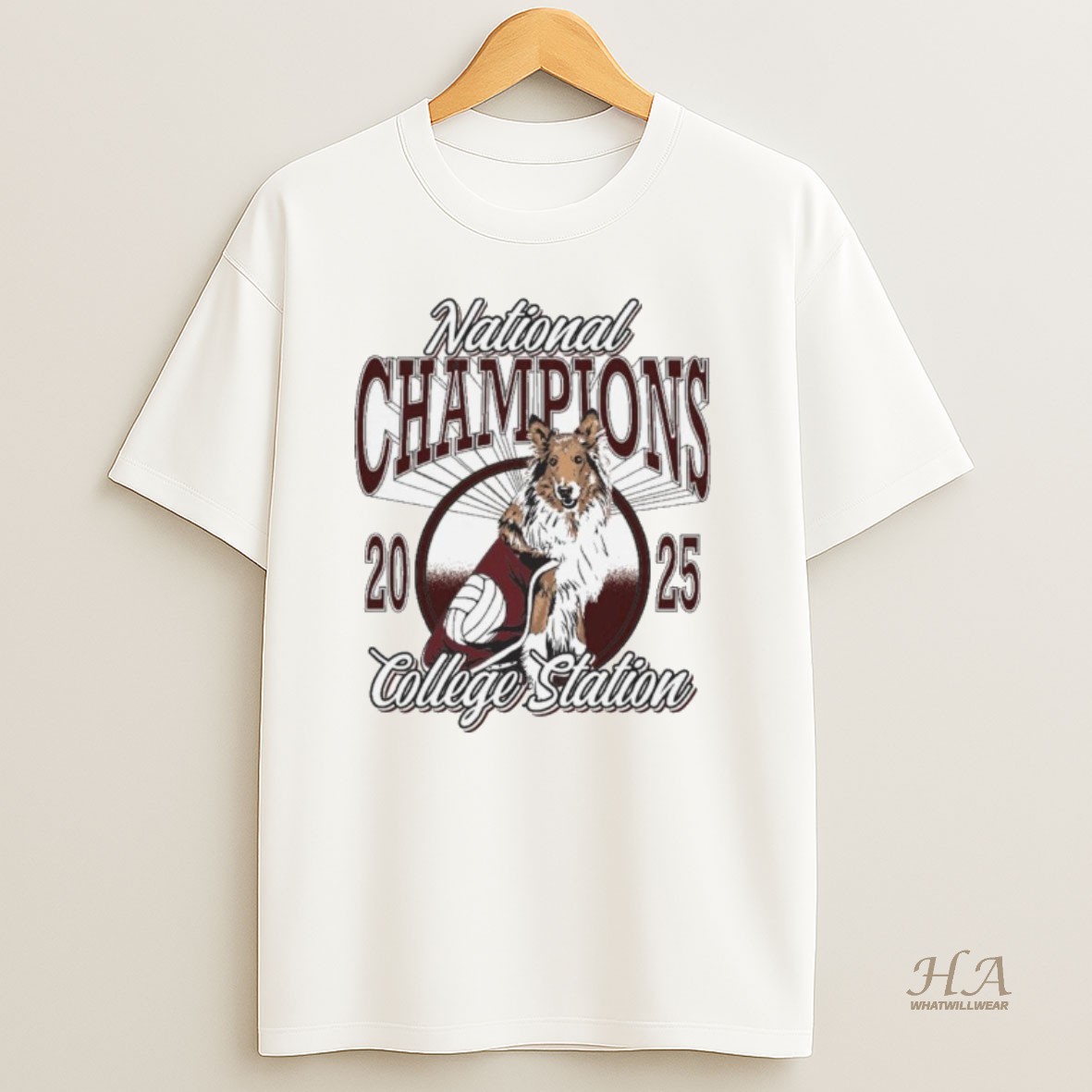 Official Texas Am Aggies National Champions College Station Volleyball 2025 T Shirt