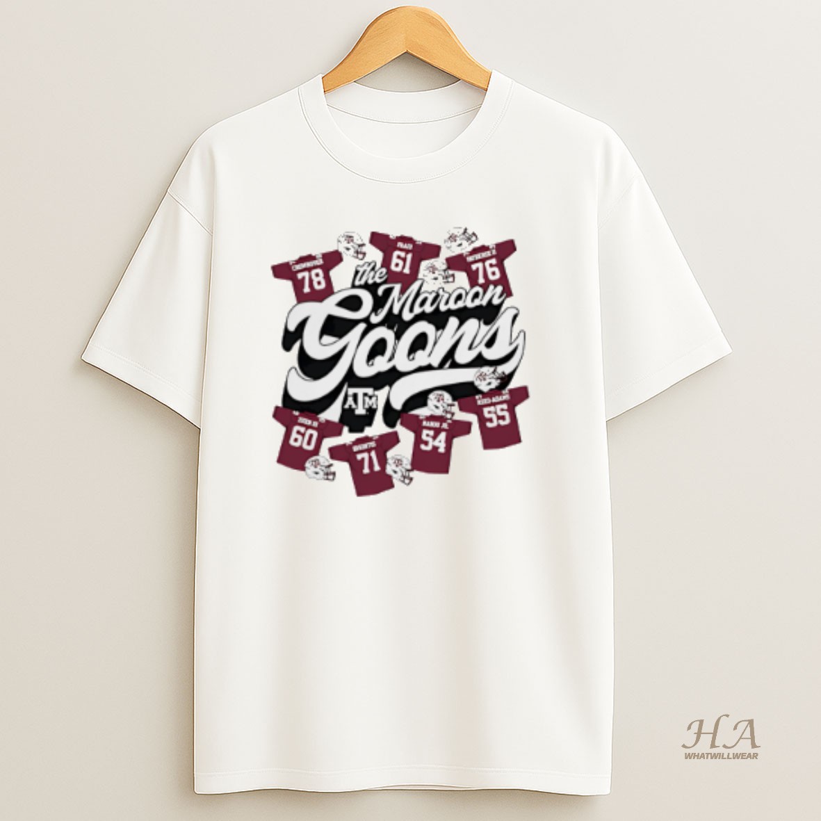 Official Texas Am Aggies The Maroon Goons Graphic T Shirt