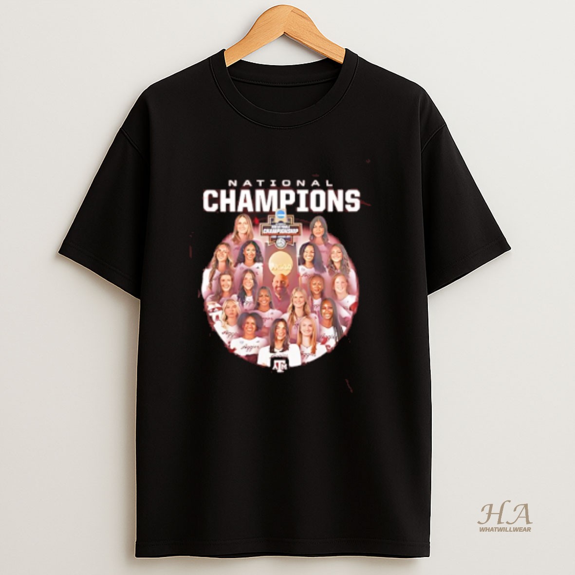 Official Texas Am Aggies Volleyball 2025 National Champions All Team T Shirt