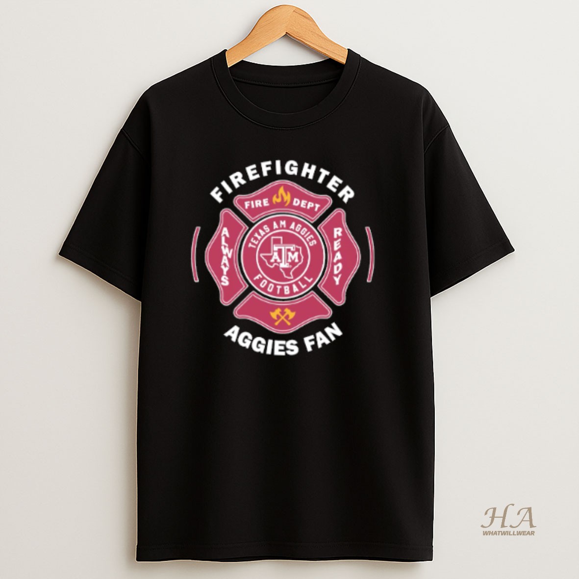 Official Texas Am Football Firefighter Always Fire Dept Ready T Shirt