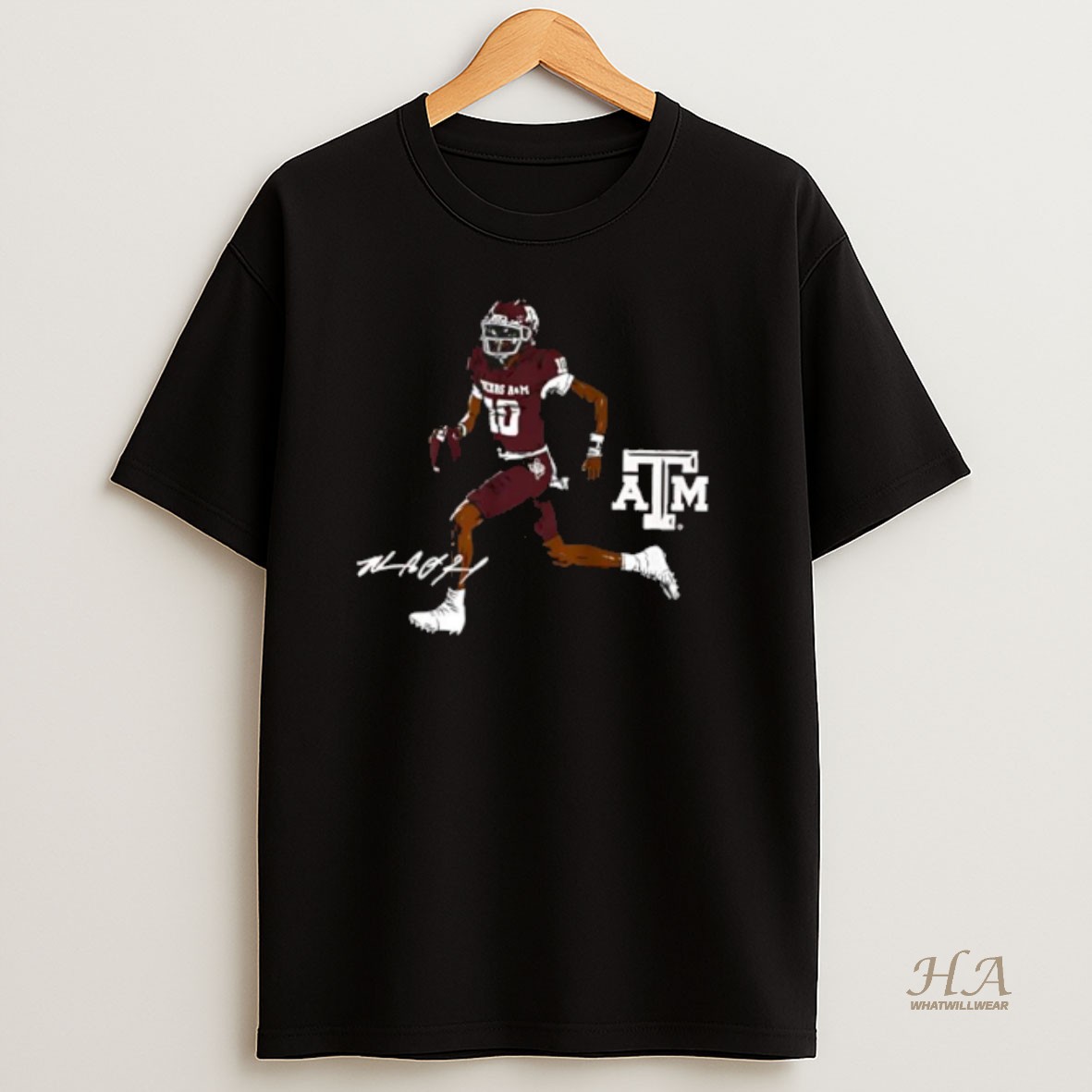 Official Texas Am Football Marcel Reed Superstar Pose Signature T Shirt