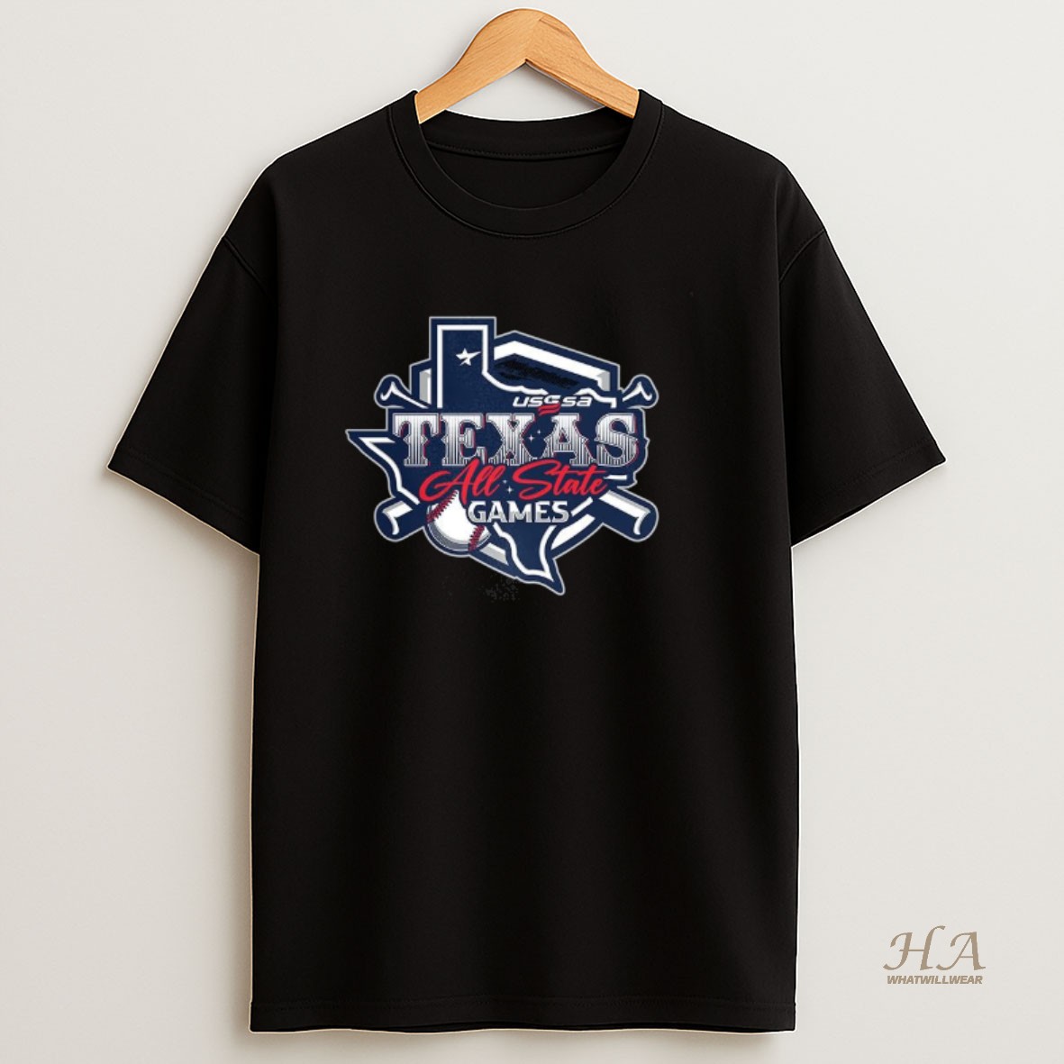 Official Texas All State Games 2025 Usssa Logo T Shirt