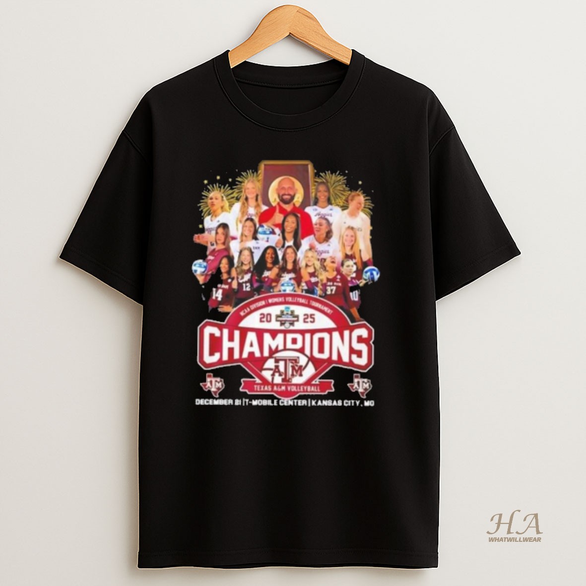 Official Texas Am Aggies 2025 Ncaa Womens Volleyball National Champions All Team Vintage T Shirt