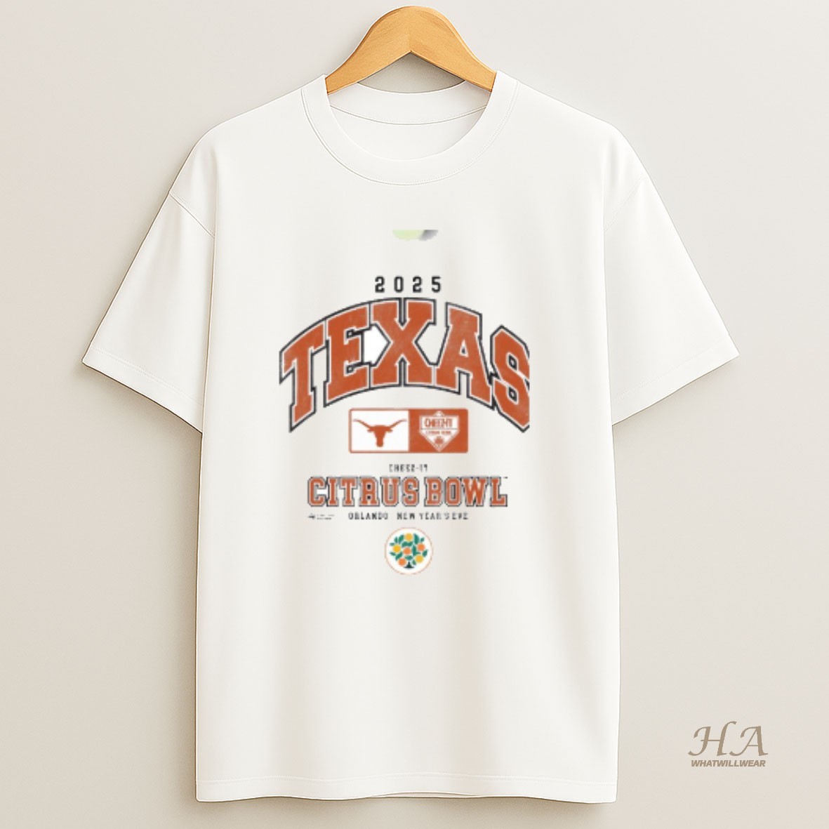 Official Texas Longhorns 2025 Cheez It Citrus Bowl Orlando New Years Eve T Shirt
