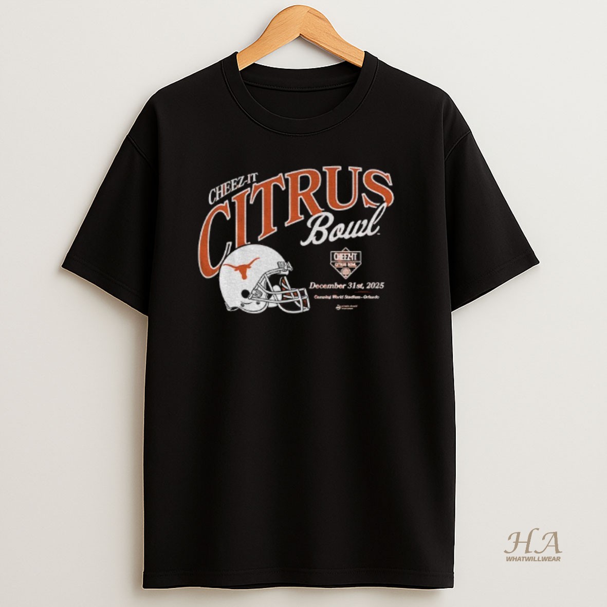 Official Texas Longhorns Football 2025 Cheez It Citrus Bowl December 31st 2025 T Shirt