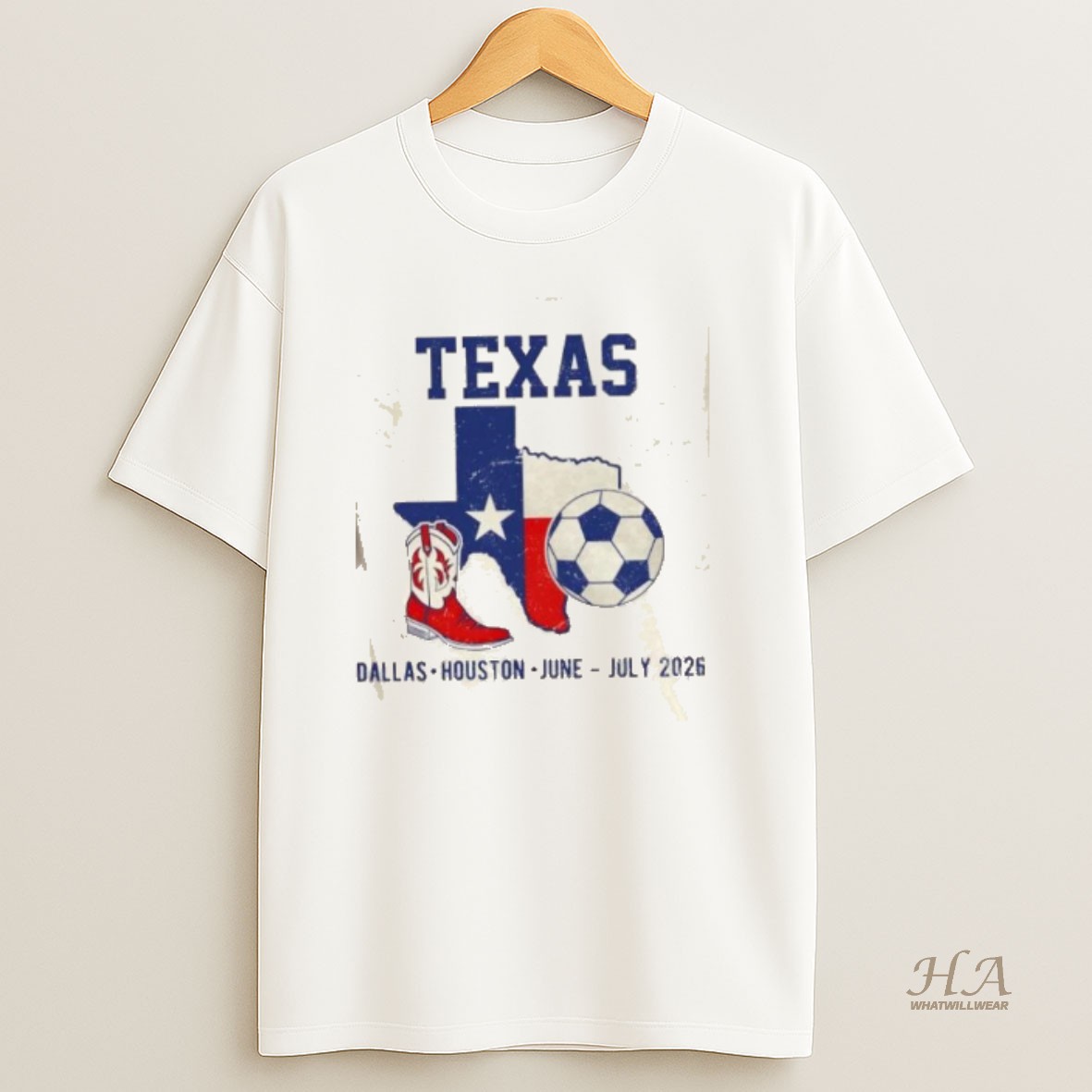 Official Texas Soccer Dallas Houston June July 2026 T Shirt