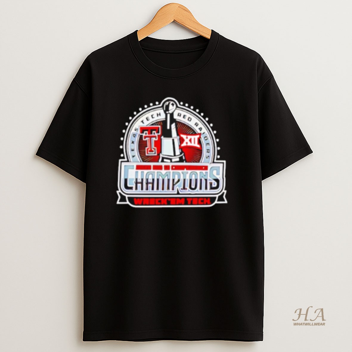 Official Texas Tech Big 12 Championship Wreck Em Tech Shirt