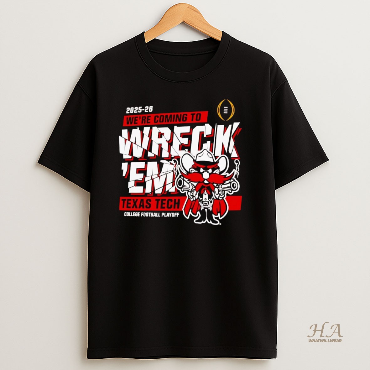 Official Texas Tech Red Raiders 2025 Cfp Were Coming To Wreck Em T Shirt