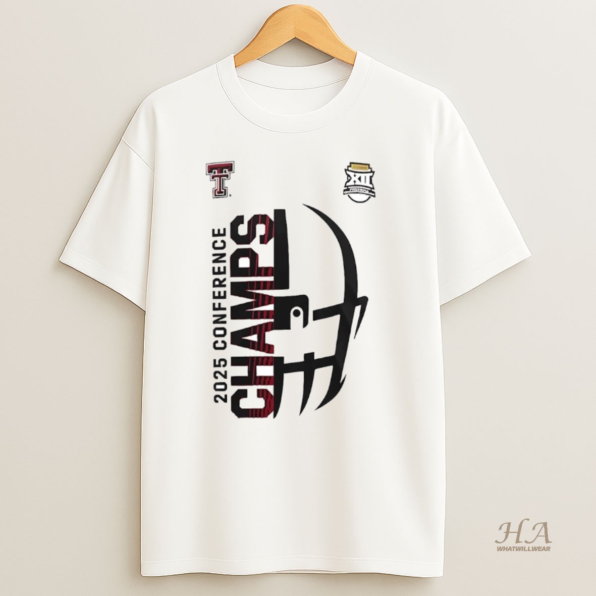 Official Texas Tech Red Raiders 2025 Conference Champs 2 Sided T Shirt