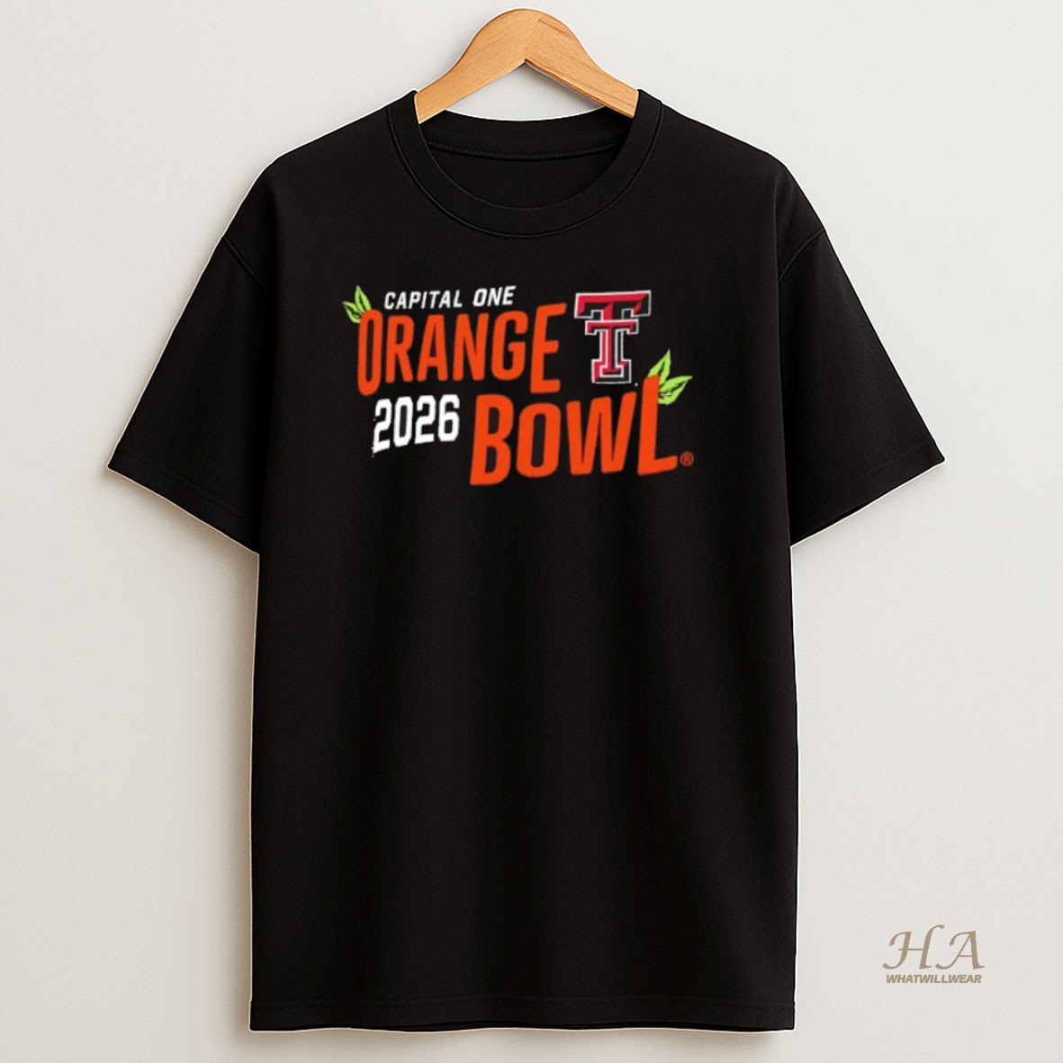 Official Texas Tech Red Raiders 2026 Capital One Orange Bowl Shirt