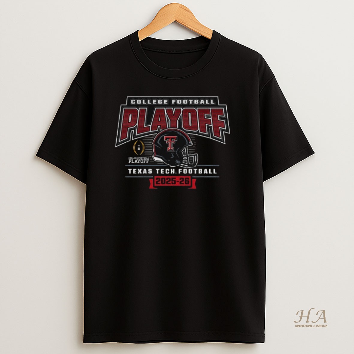 Official Texas Tech Red Raiders Big 12 Football Champions Cfp Led Helmet 2025 26 T Shirt