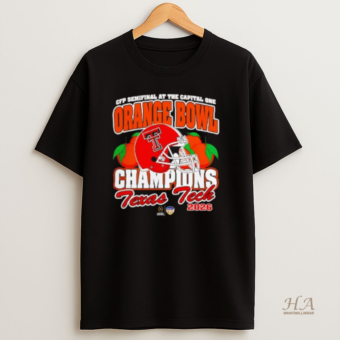 Official Texas Tech Red Raiders Orange Bowl Champions 2026 T Shirt