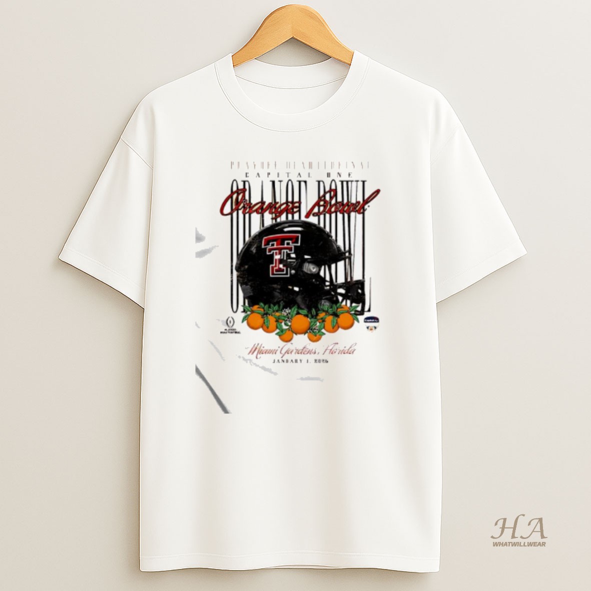 Official Texas Tech Red Raiders Something Inked 2026 Orange Bowl T Shirt