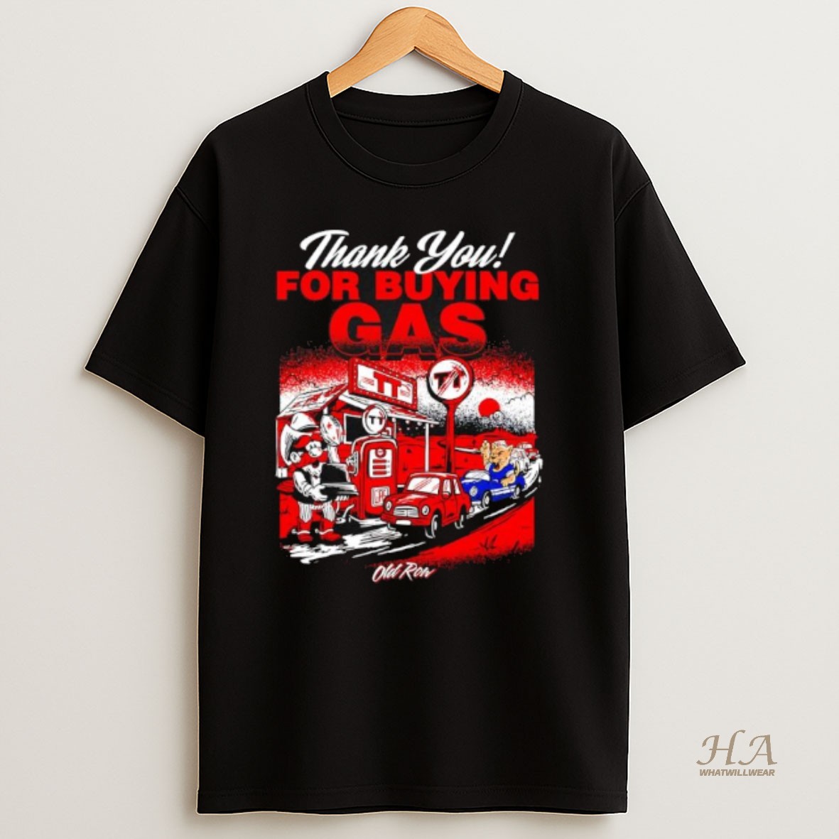 Official Thank You For Buying Gas Texas Tech Graphic T Shirt