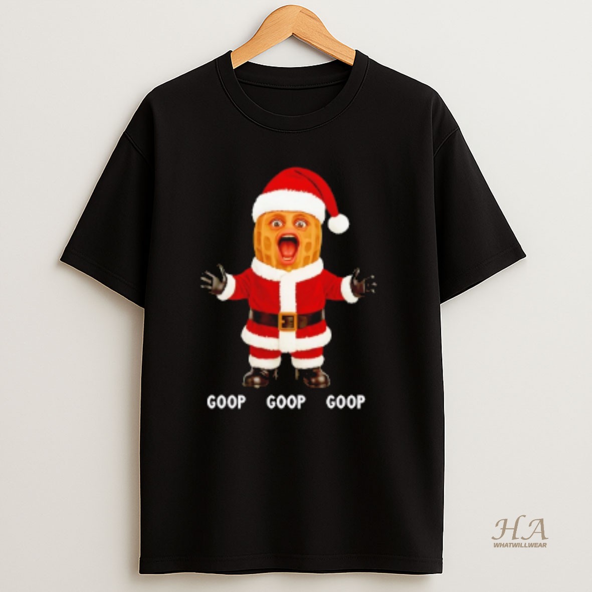 Official The Burnt Peanut Goop Bungulator Santa Christmas T Shirt