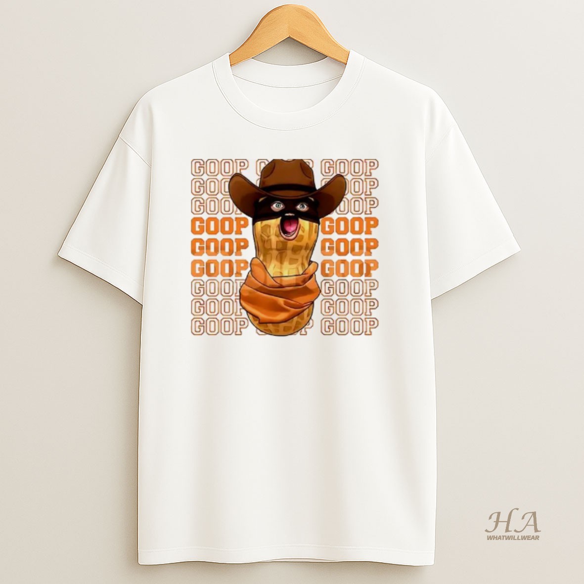 Official The Burnt Peanut Goop Cowboy Meme T Shirt