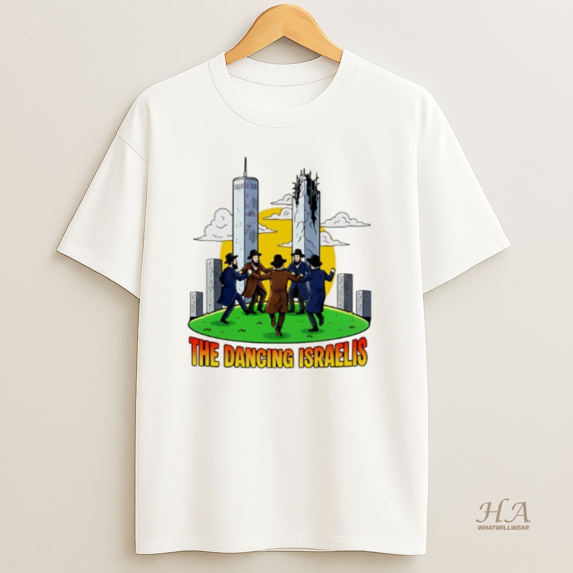 Official The Dancing Israelis Jews City Skyline T Shirt