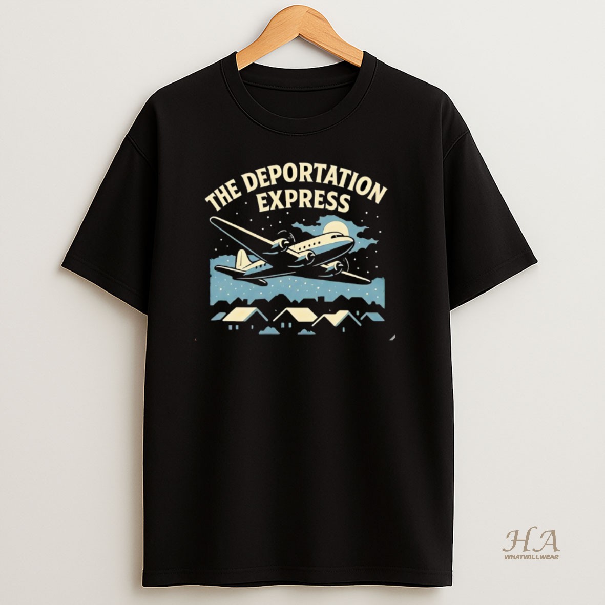 Official The Deportation Express Plane Vintage Christmas Shirt