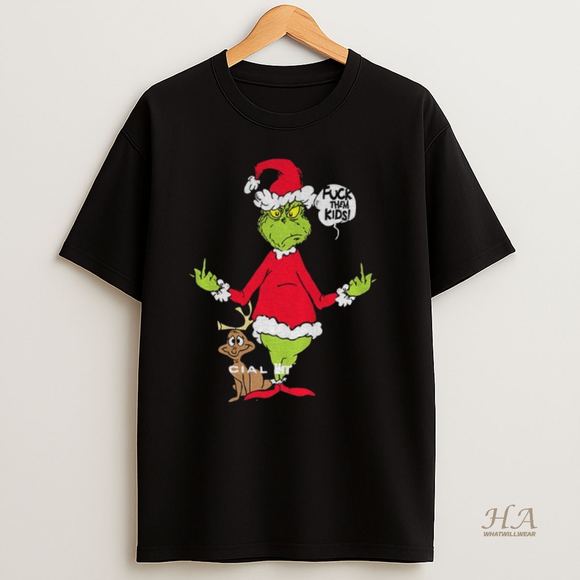 Official The Grinch And Max Fuck Them Kids Special Limited Edition Christmas Shirt