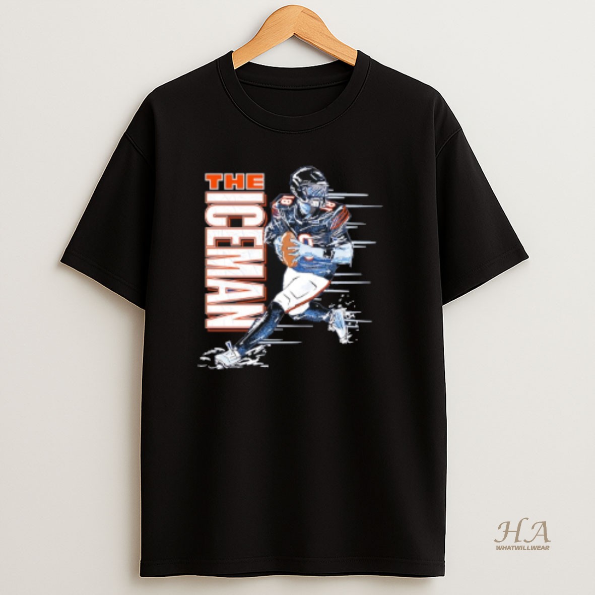 Official The Ice Man Caleb Williams Chicago Bears Cartoon T Shirt