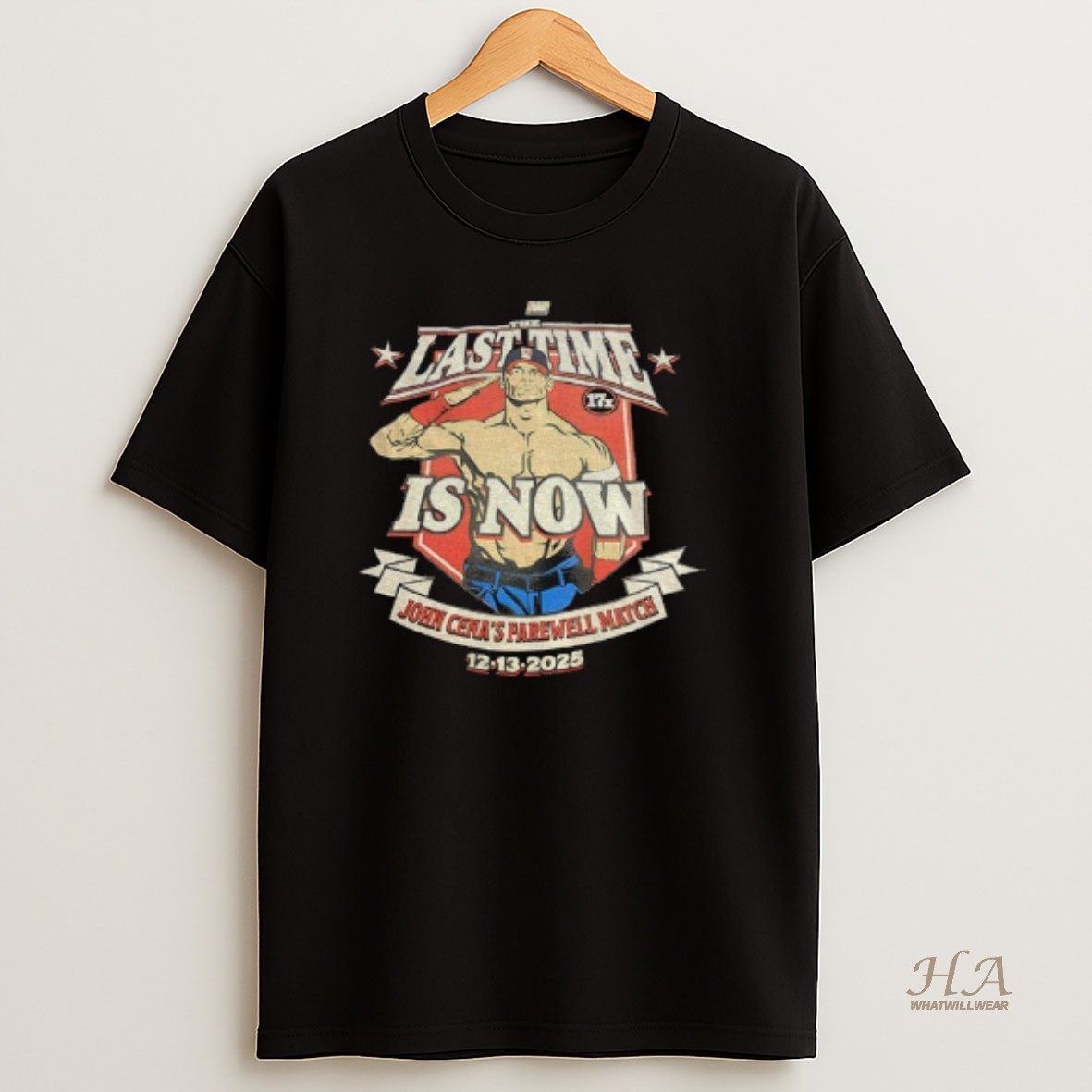 Official The Last Time Is Now John Cenas Farewell Match 12 13 2025 T Shirt