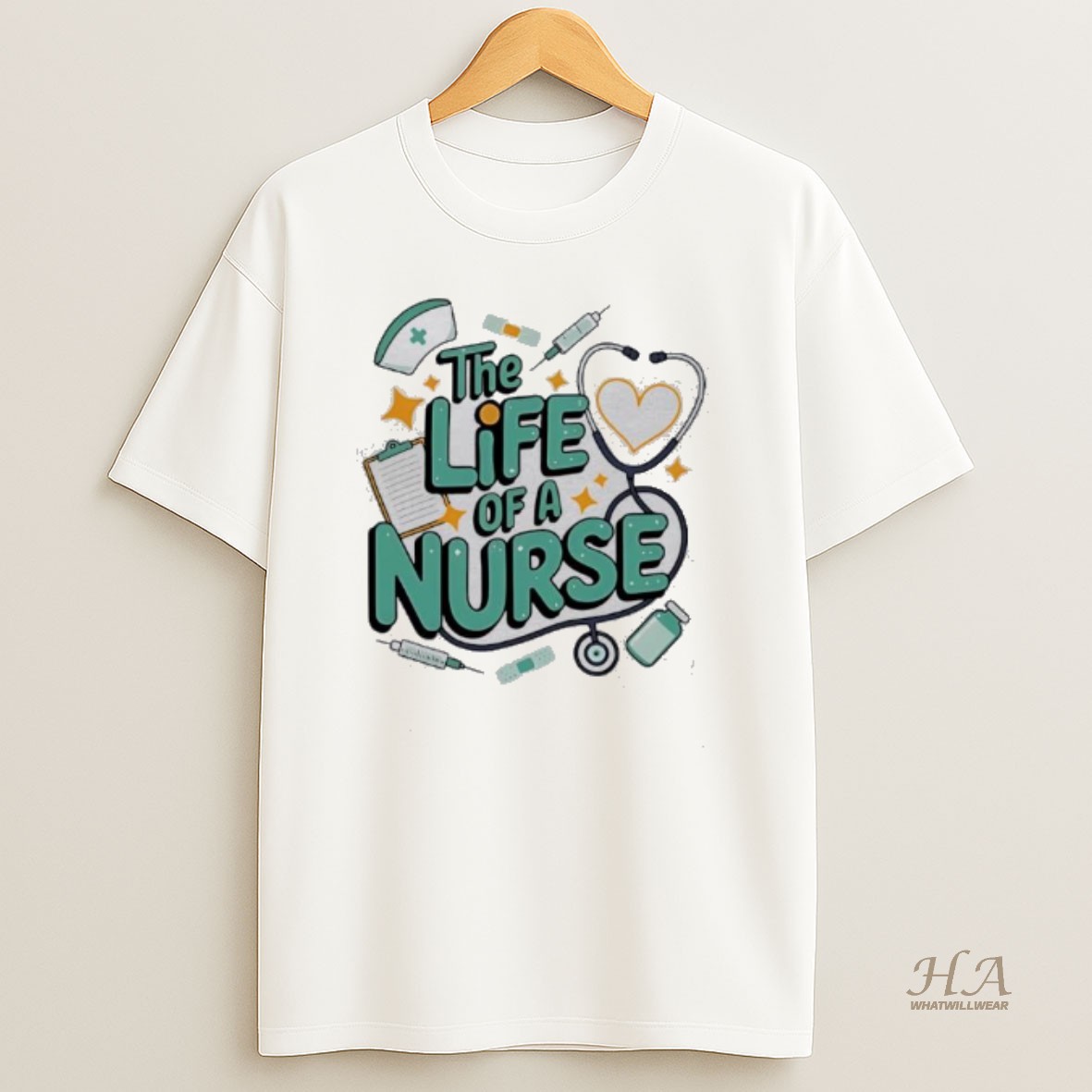 Official The Life Of A Nurse Design T Shirt