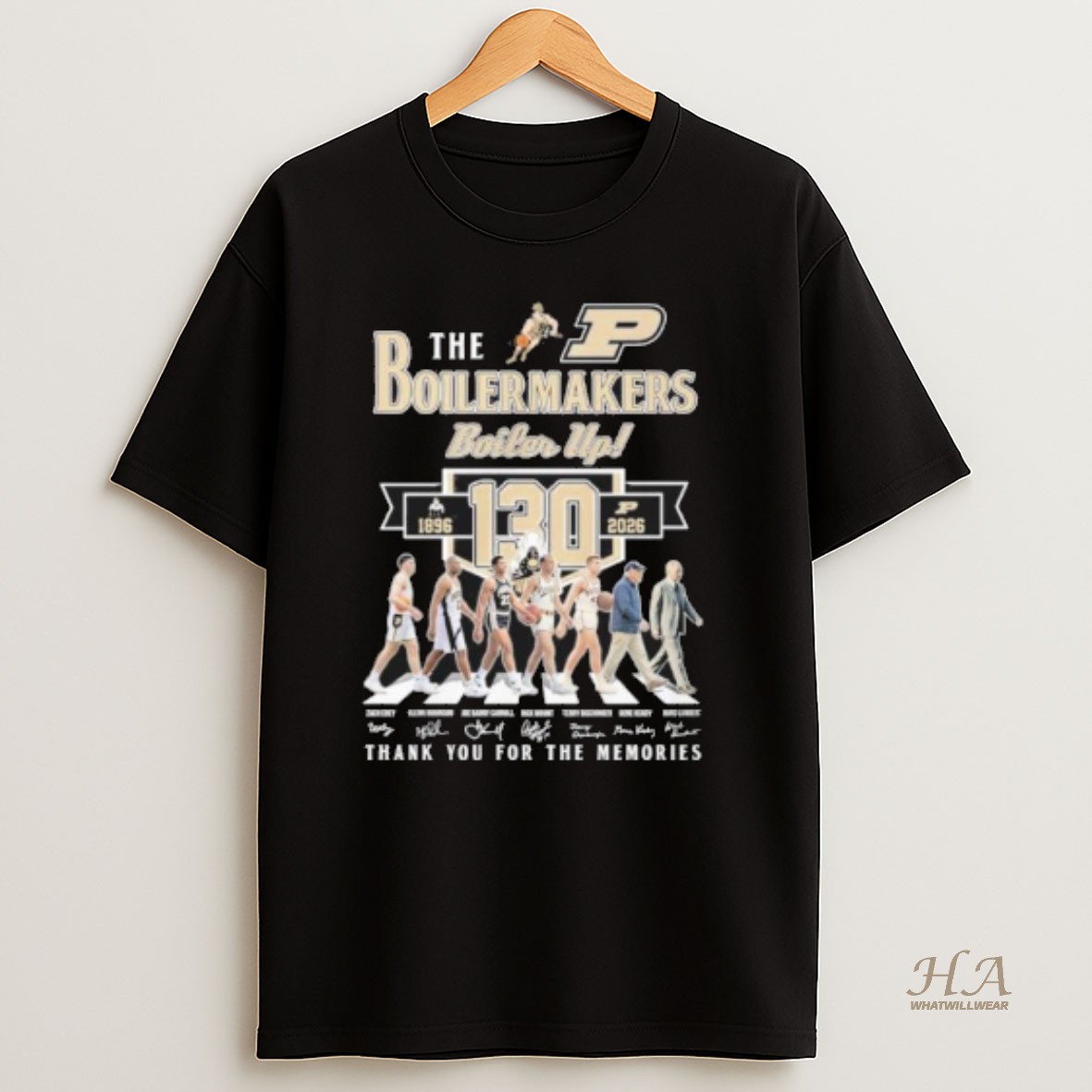 Official The Purdue Mens Basketball Abbey Road 130th Anniversary 1896 2026 T Shirt