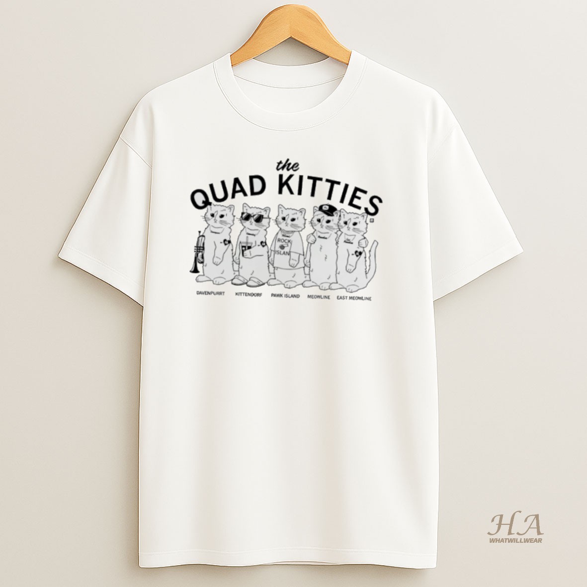 Official The Quad Cities Davenport Kittendorf Pawk Island Meowline East Mewowline Shirt
