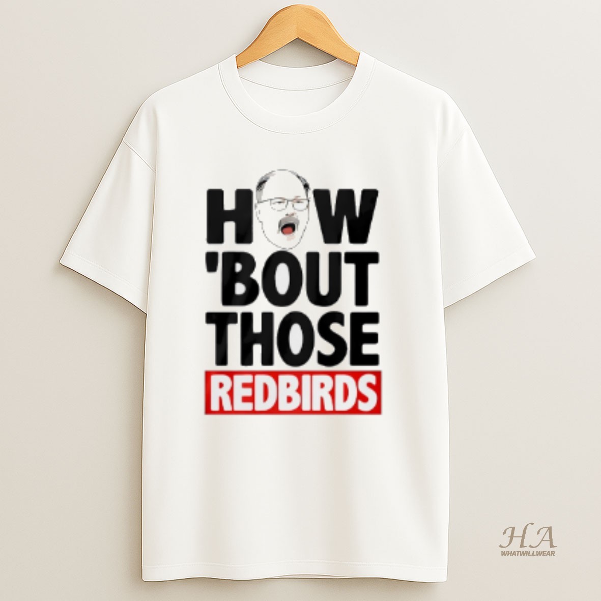 Official The Spack Stache How Bout Those Redbirds Funny T Shirt