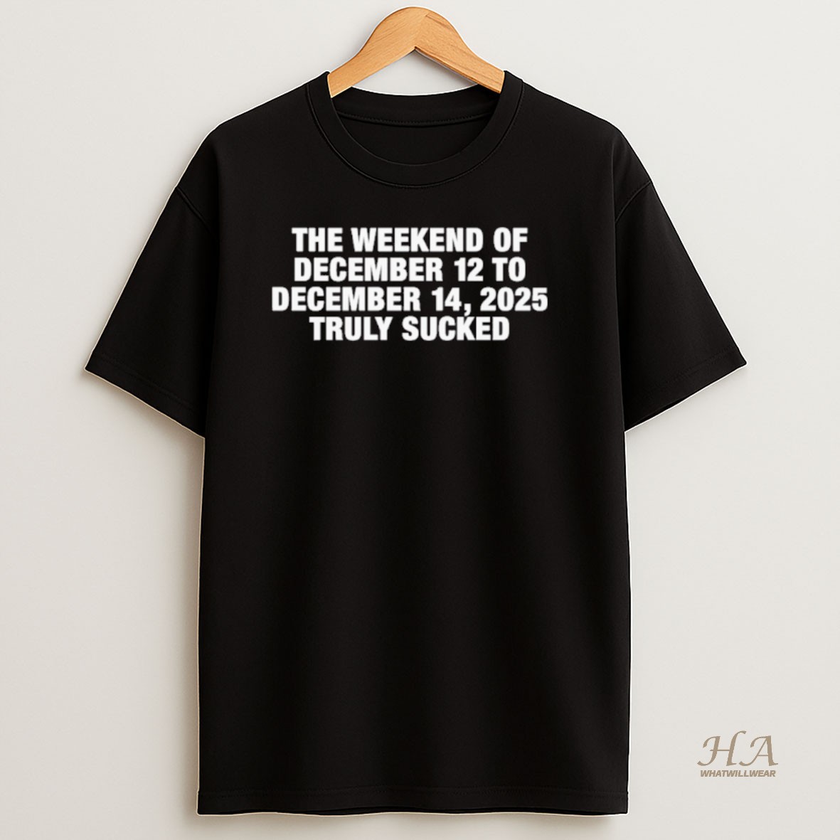 Official The Weekend Of December 12 To December 15 2025 Truly Sucked T Shirt