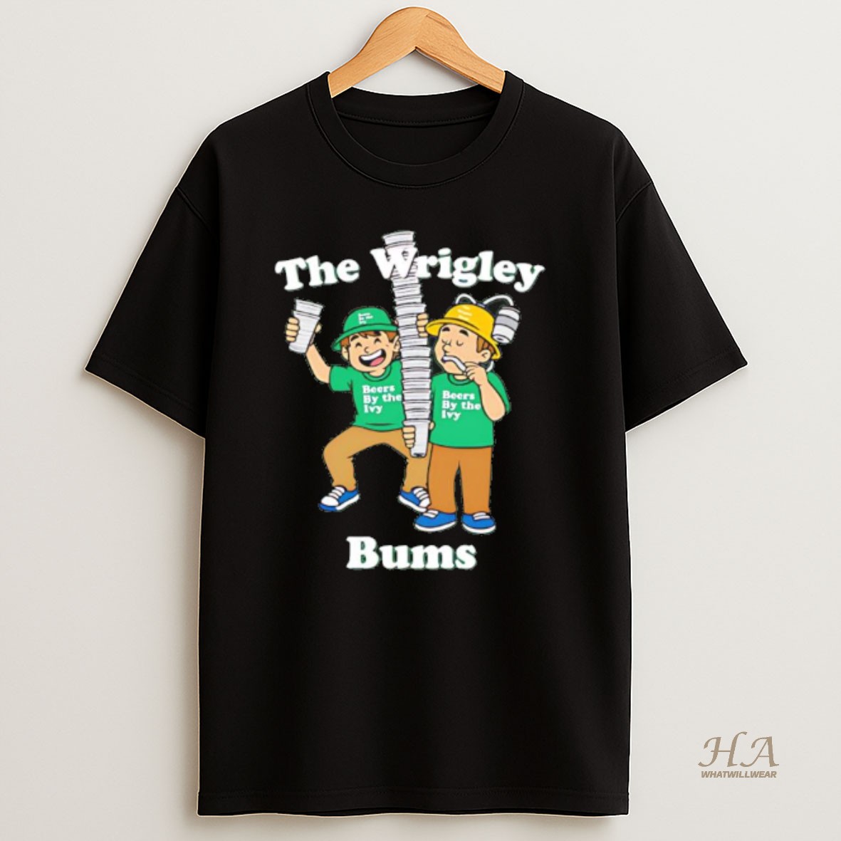 Official The Wrigley Bums Beers By The Ivy Graphic T Shirt