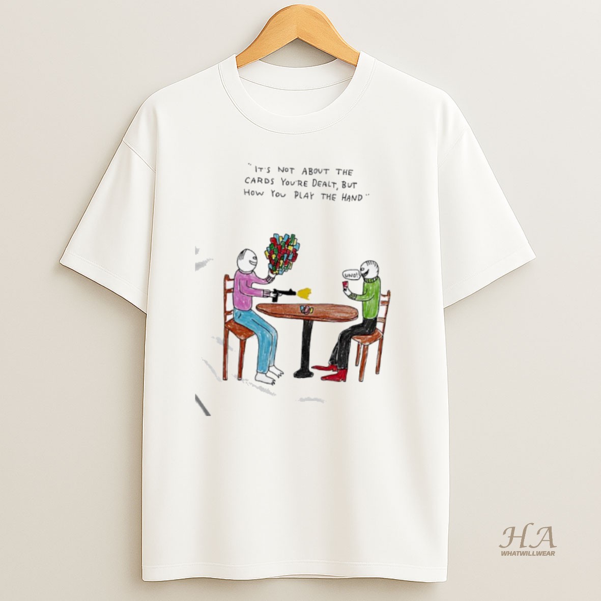 Official The Human Its Not About The Cards Youre Dealt But How You Play The Hand Shirt