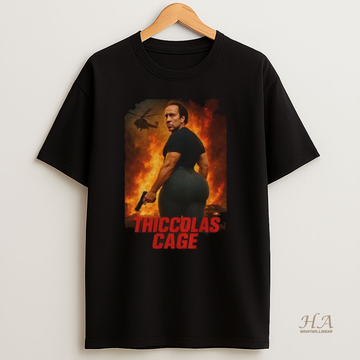 Official Thiccolas Cage Meme Big Butts Shirt