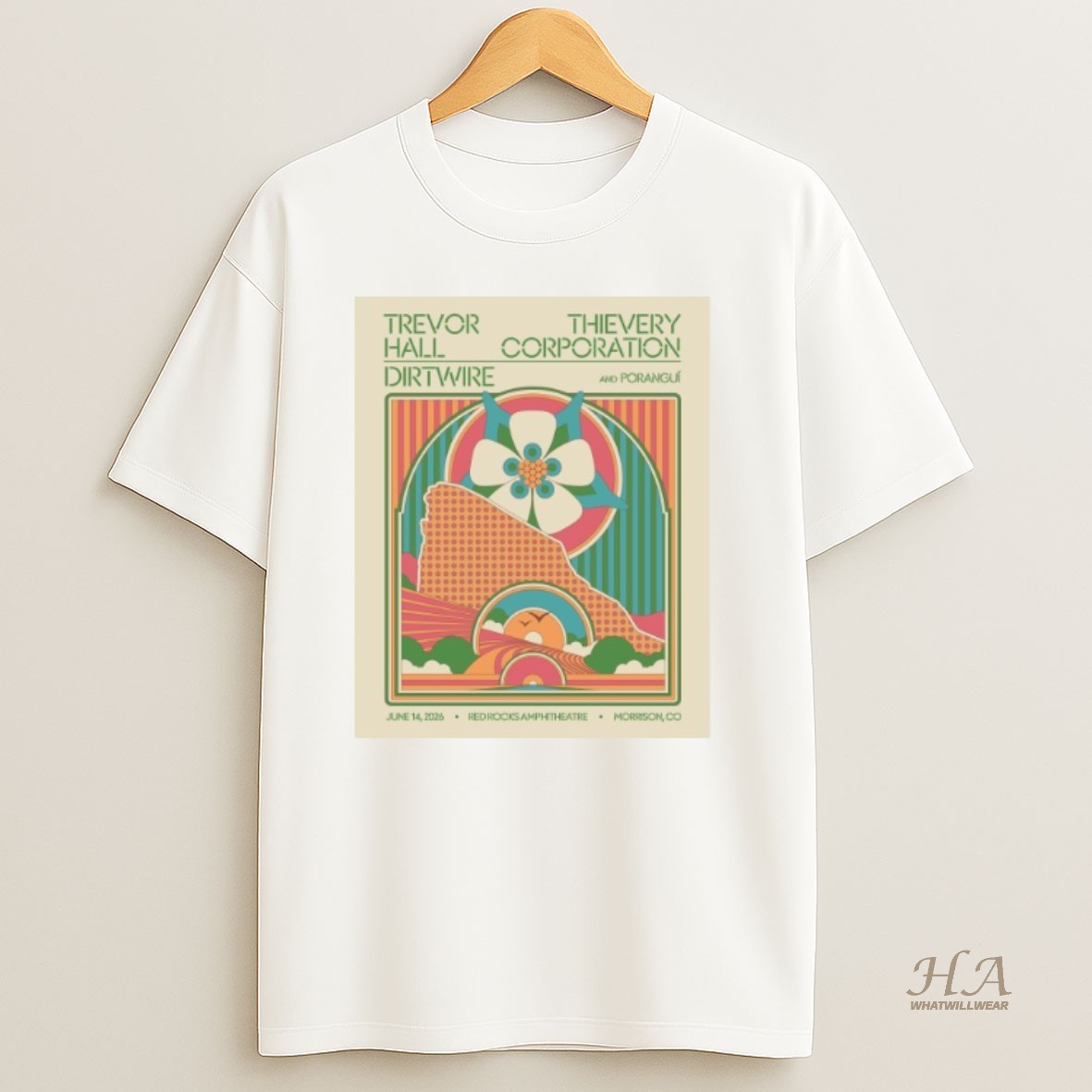 Official Thievery Corporation Red Rocks June 14 2026 Show Shirt