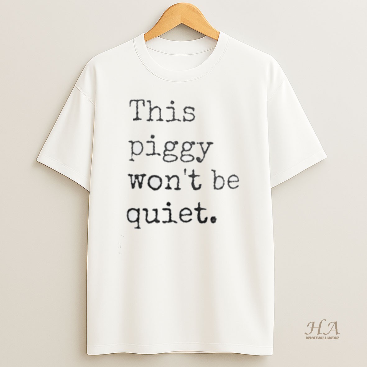 Official This Piggy Wont Be Quiet Shirt