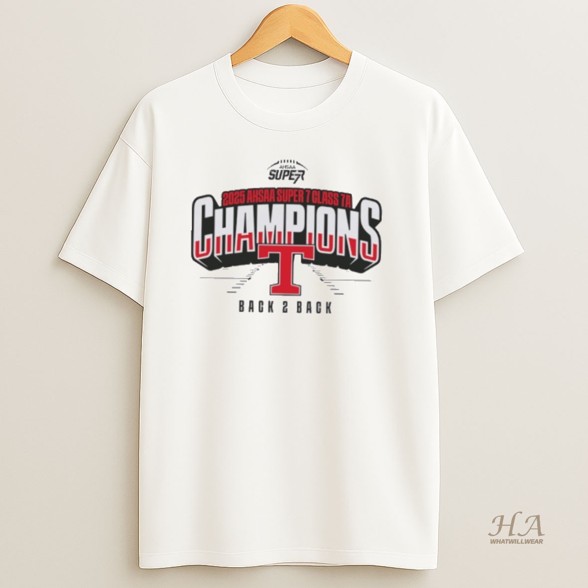 Official Thompson Warriors 2025 Ahsaa Super 7 Class 7a State Champions T Shirt