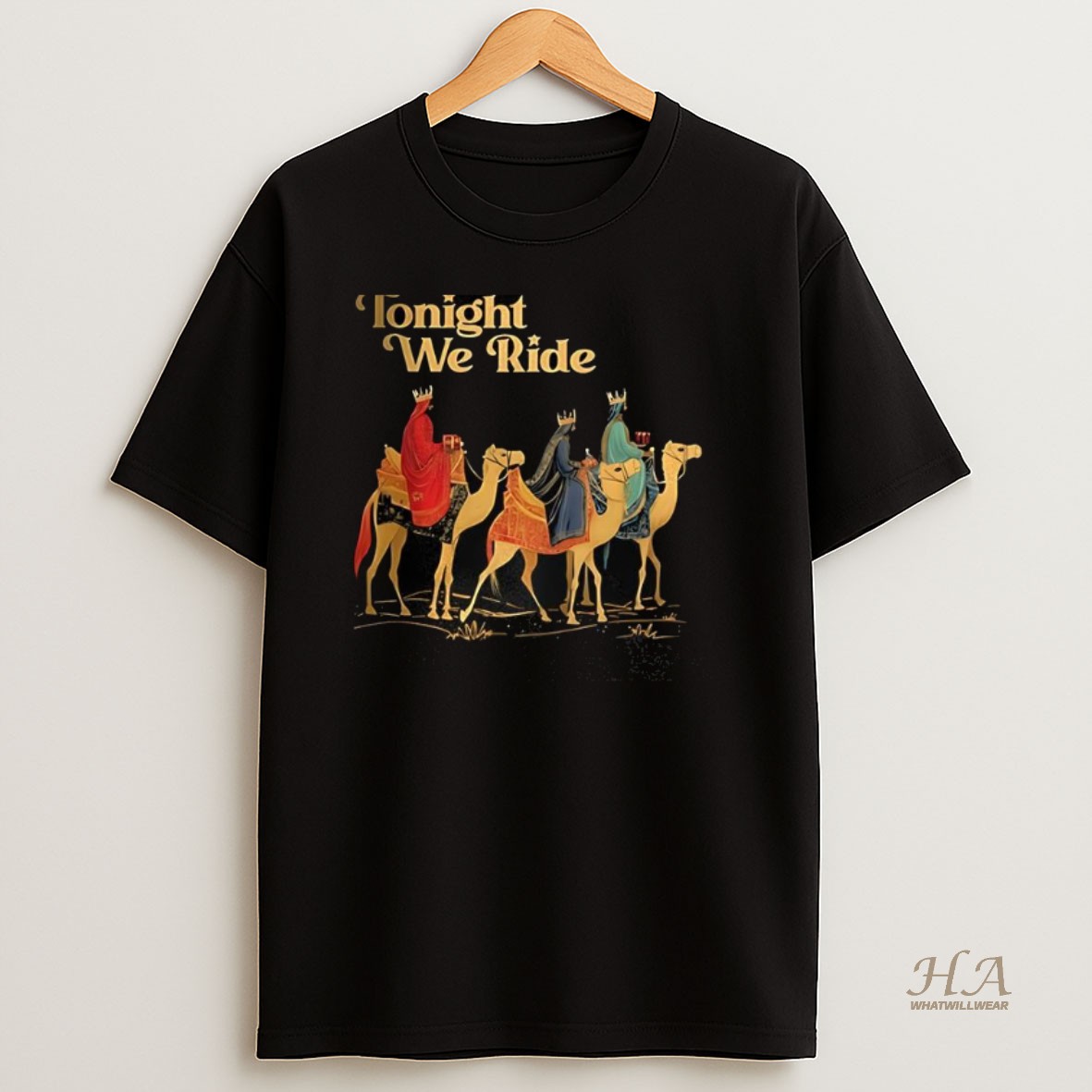 Official Three Wise Men Riding Camels Tonight We Ride Christmas Shirt