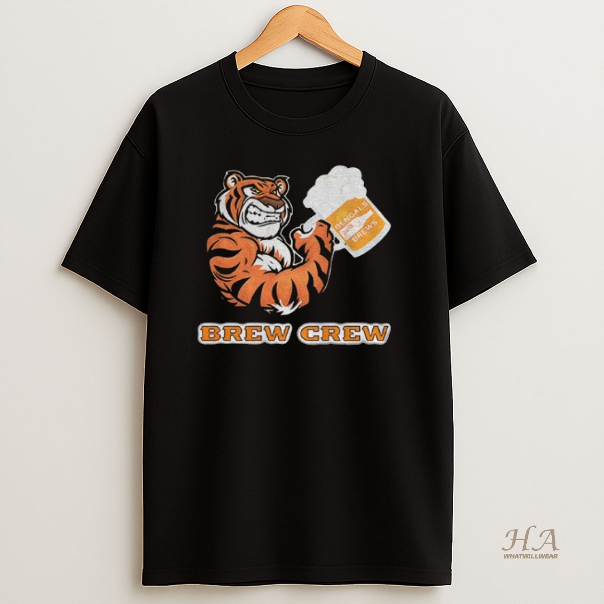 Official Tiger Drink Beer Brew Crew T Shirt