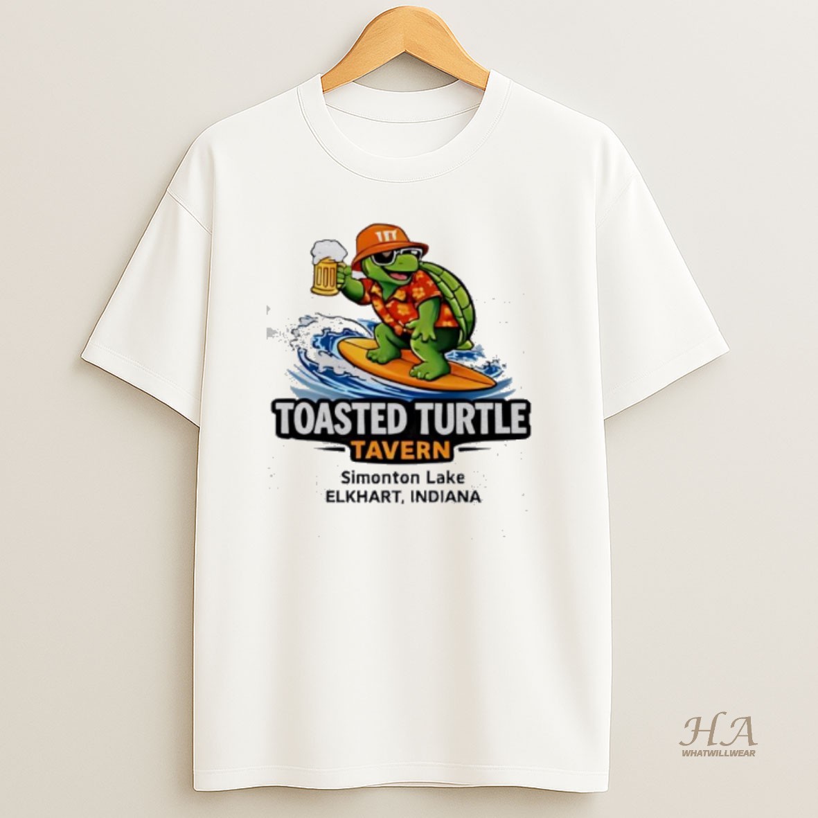 Official Toasted Turtle Tavern Simonton Lake Elkhart Indiana T Shirt