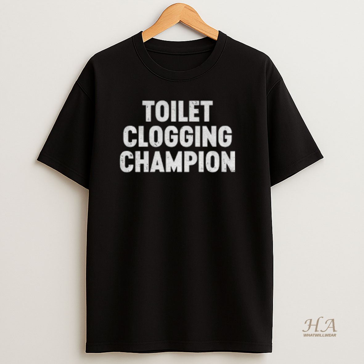 Official Toilet Clogging Champion T Shirt