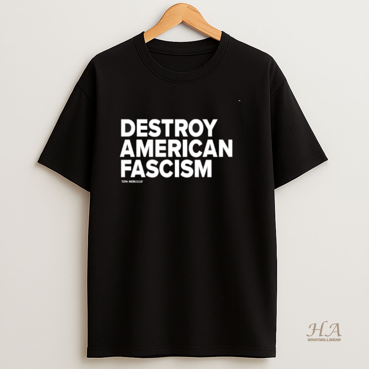 Official Tom Morello Destroy American Fascism T Shirt