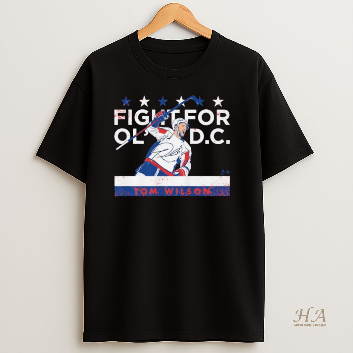Official Tom Wilson Fight For Old Dc 2025 Washington Capitals T Shirt