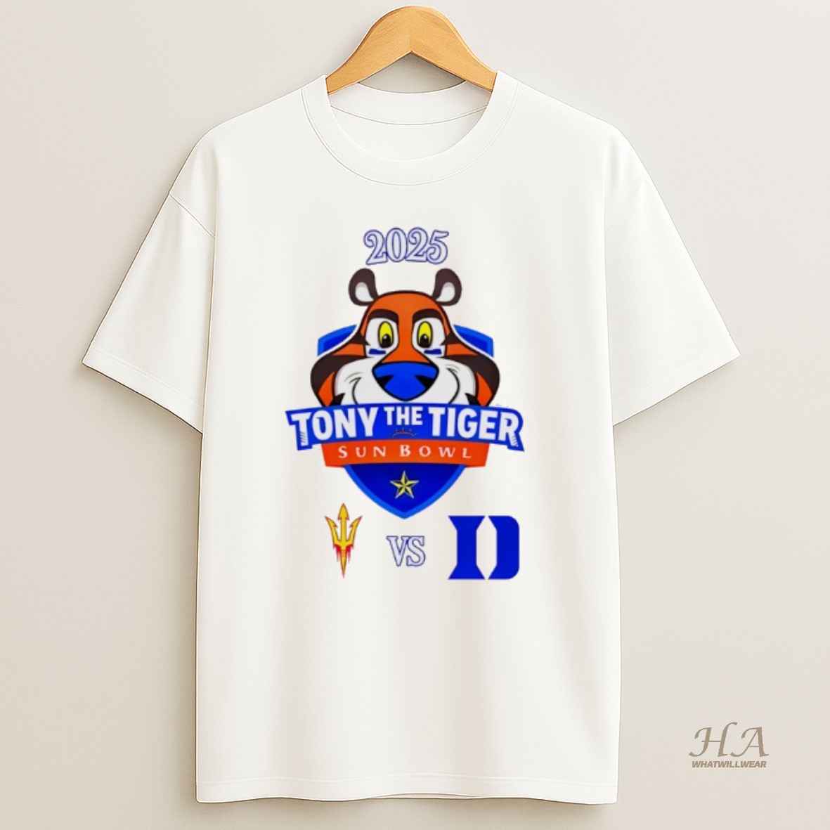 Official Tony The Tiger Sun Bowl 2025 Arizona State Vs Duke Shirt