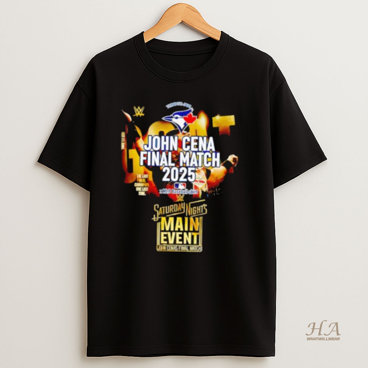 Official Toronto Blue Jays John Cena Final Match 2025 X Mlb Baseball T Shirt