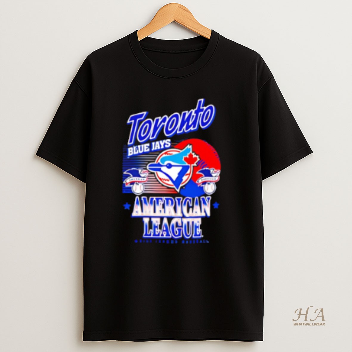 Official Toronto Blue Jays Mlb American National League Logo Ball Retro T Shirt